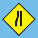 左侧道路变窄(马来语:Jalan Semakin Sempit Di Sebelah Kiri,英语:Road Narrows On The Left)
